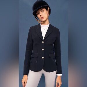 DADA SPORT Equestrian Competition Jacket, Airvest Compatible, Navy, XS, EUC!